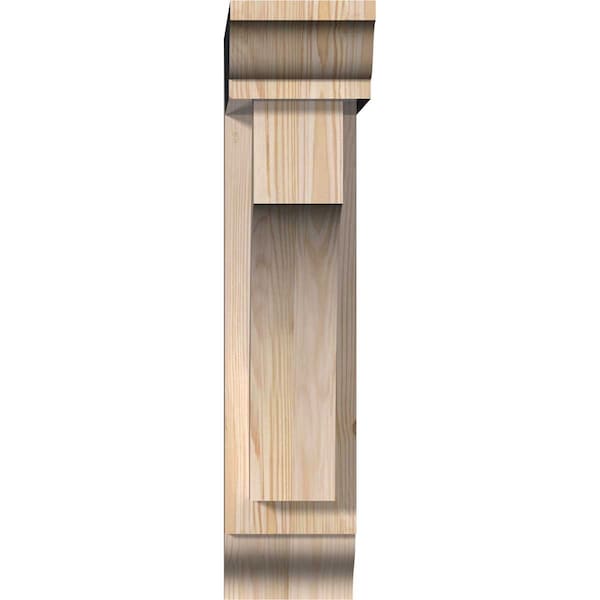 Westlake Traditional Smooth Bracket W/ Offset Brace, Douglas Fir, 5 1/2W X 16D X 24H